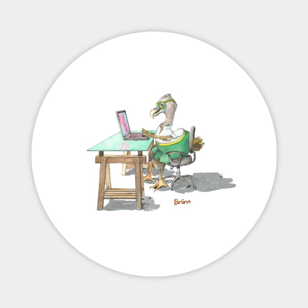 Dodo secretary mug teeshirt sticker mouse pad apparel Magnet by The Dodo Gallery